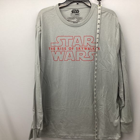 STAR WARS THERISEOFSKYWALKER MEN’S LONGSLEEVE T-SHIRT SIZE:XL/GRAY,RED AND BLACK - Picture 5 of 10